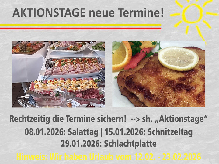 Neue Aktionstage im Januar 2026